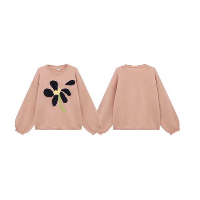Jeera 168 Jeera 168 Pink Flying flowers Sweater - view 3