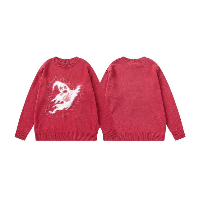 Jeera 168 Jeera 168 Red Floating ghost sweater - view 3