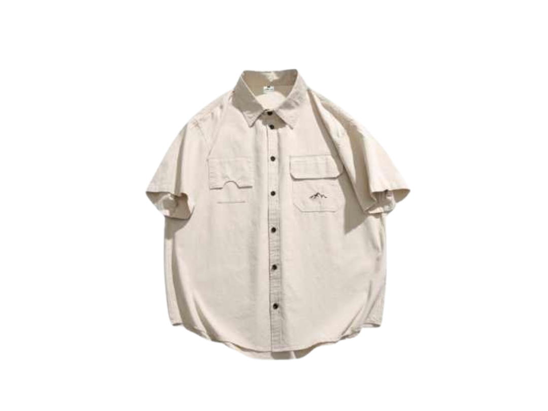 Jeera 168 Jeera168 | Apricot Japanese Work Short Sleeve Shirt (พร้อมส่ง)