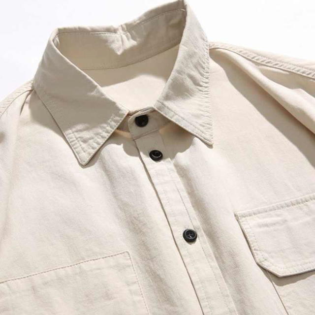 Jeera 168 Jeera168 | Apricot Japanese Work Short Sleeve Shirt (พร้อมส่ง) - view 5