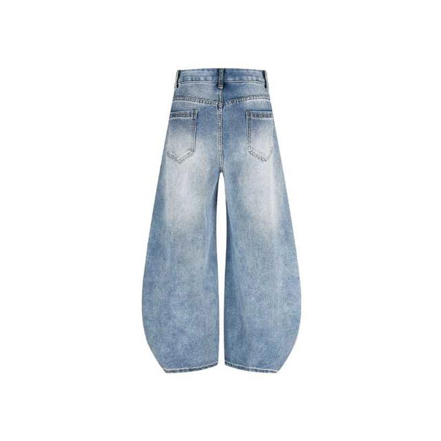 Jeera 168 Jeera168 | Blue Alphabet Jeans Long Pants (พรีออเดอร์) - view 2