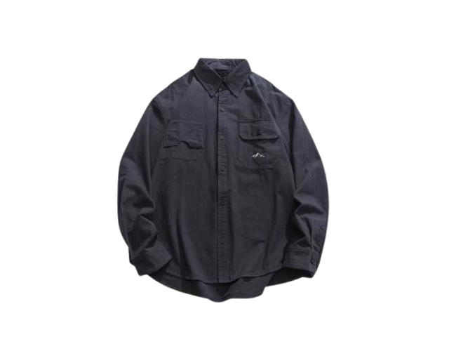 Jeera 168 Jeera168 | Navy Simple Japanese Style Shirt  (พรีออเดอร์) - view 1