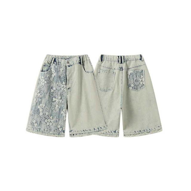 Jeera 168 Jeera168 | Retro Ripped Lace denim Shorts Pants (พร้อมส่ง) - view 3