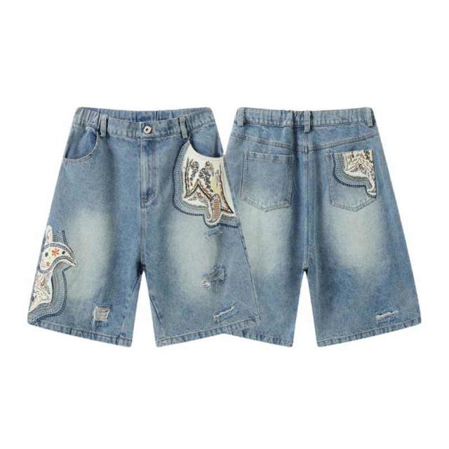 Jeera 168 Jeera168 | Vintage Sewing Denim Short Pants (พร้อมส่ง) - view 3