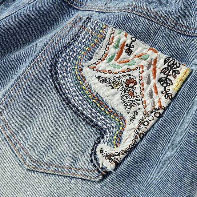 Jeera 168 Jeera168 | Vintage Sewing Denim Short Pants (พร้อมส่ง) - view 5