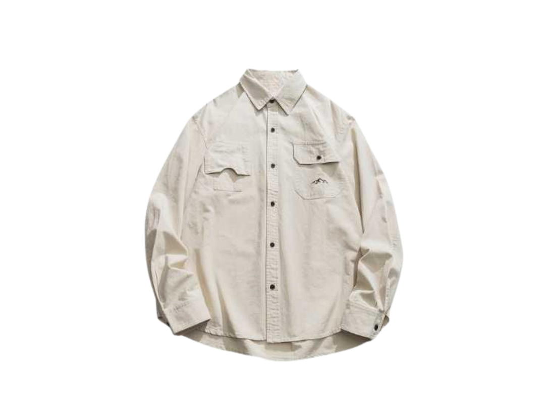 Jeera 168 Jeera168 |Apricot Simple Japanese Style Shirt  (พรีออเดอร์)