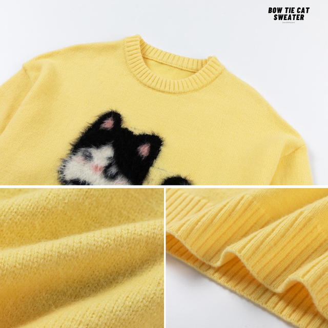 Jeera 168 Jeera168  Bow tie cat sweater (พร้อมส่ง) - view 3