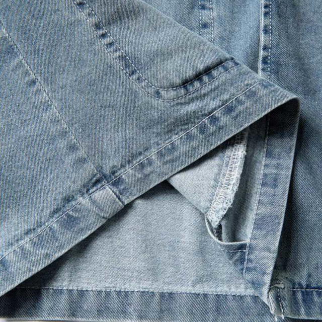 Jeera 168 Jeera168 B basic Jeans Short Sleeve Shirt-Blue (พรีออเดอร์) - view 6