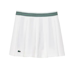 Buy Lacoste Piqué Tennis Skirt With Liner White Green at Sasom – Authentic and Ready to Ship