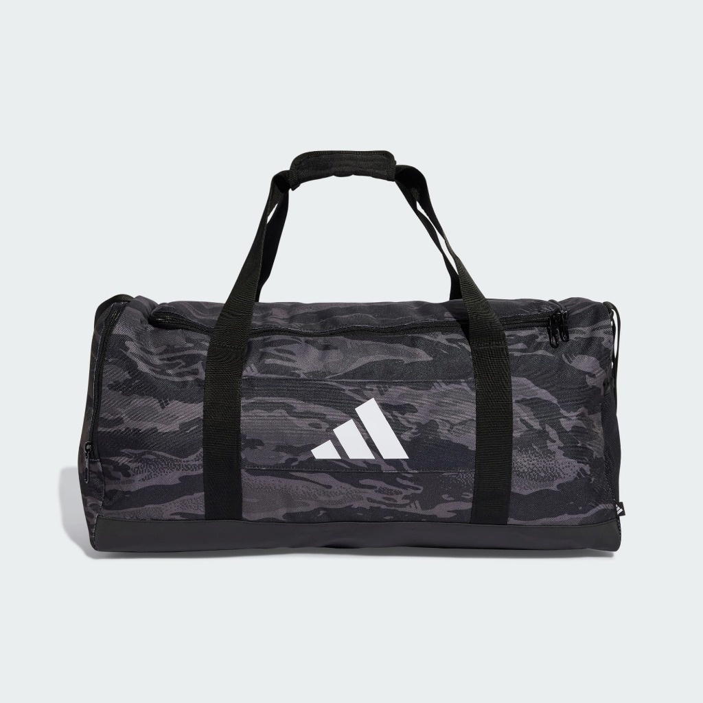 adidas adidas Linear Duffel Camo Bag Medium Black Grey