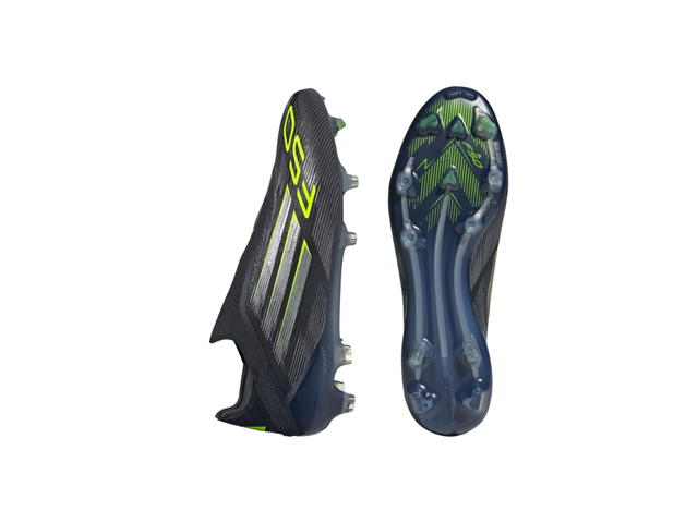 adidas adidas F50 Elite Laceless Fg Core Black Iron Met Lucid Lemon - view 3