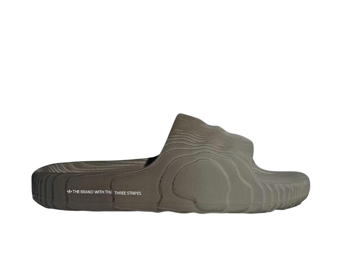 adidas adidas Adilette 22 Slides Grey Shadow Olive Off White