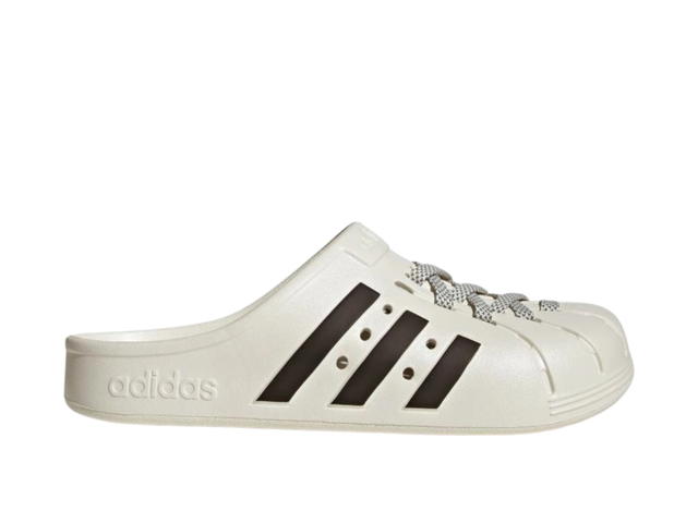 adidas Adidas Adilette Clogs White Black - view 1
