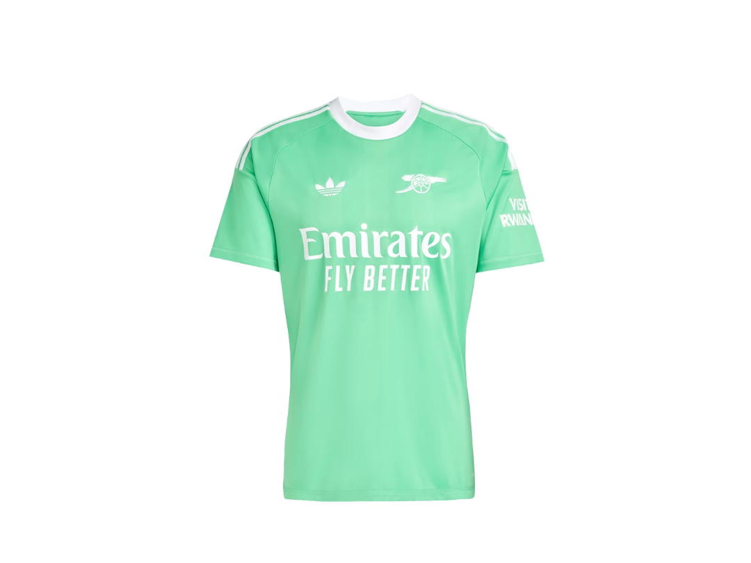 adidas adidas Arsenal 25/26 Third Goalkeeper Jersey Semi Screaming Green White