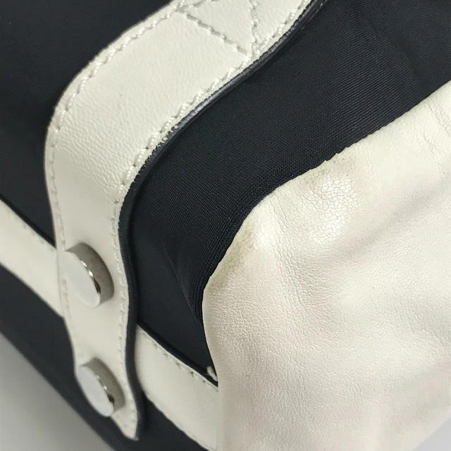 Jimmy Choo JIMMY CHOO Bicolor Backpack Star studs Black x White Leather/Jersey - view 5