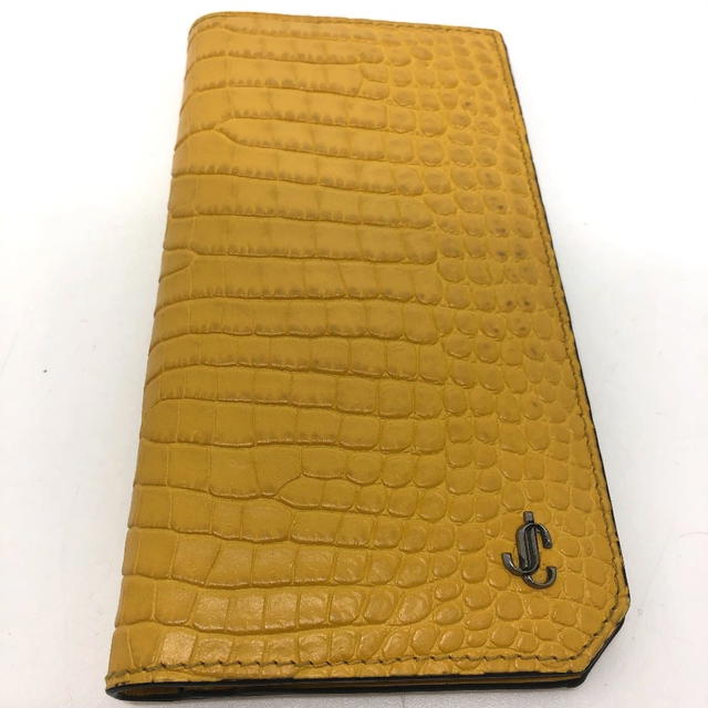 Jimmy Choo JIMMY CHOO flap/logo Embossing Saif Long Wallet Leather yellow - view 3