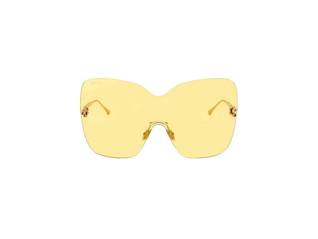 Jimmy Choo Jimmy Choo J5G ET Gold Sunglasses In Gold Frame With Gold Gradient Lens - view 2