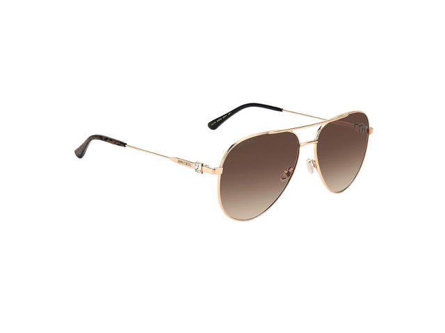 Jimmy Choo Jimmy Choo OLLY/S Sunglasses In Gold Copper Frame With Brown Lens - view 3