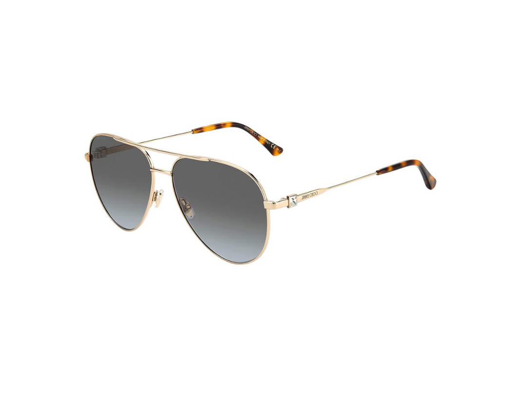 Jimmy Choo Jimmy Choo OLLY/S Sunglasses In Rose Gold Frame With Grey Graduated Lens