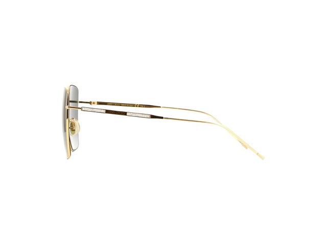 Jimmy Choo Jimmy Choo Square-Frame Sunglasses In Gold-Sparkles Frame With Grey Gradient Lenses - view 3