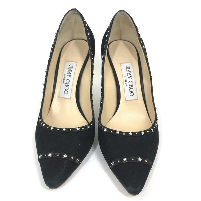 Jimmy Choo JIMMY CHOO Star studs High heels pumps suede Black - view 3
