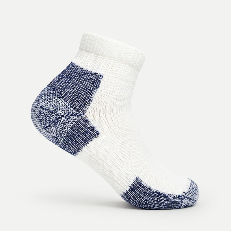 Thorlo Thorlo Running Maximum Cushion Ankle , Running Maximum Cushion Crew White Navy