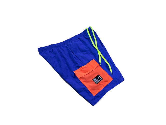 JONES 500 JONES 500 237-2023 : POOL DAY (Blue/Orange) / Taffeta Shorts - view 2
