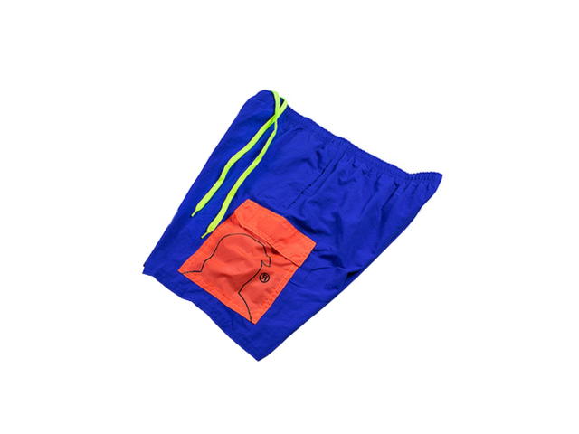JONES 500 JONES 500 237-2023 : POOL DAY (Blue/Orange) / Taffeta Shorts - view 3