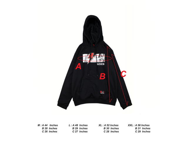 JONES 500 JONES 500 365-2023 : EYEBALL TO EYEBALL / Black / Hoodie - view 3