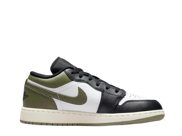 Jordan Jordan 1 Low Black Toe Medium Olive (GS) - view 1