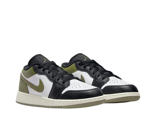 Jordan Jordan 1 Low Black Toe Medium Olive (GS) - view 3