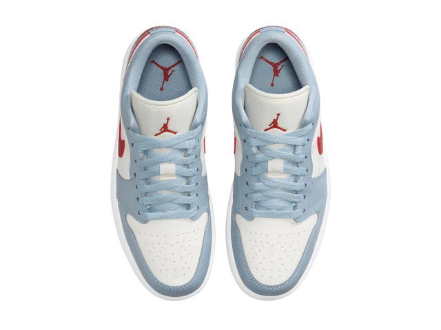 Jordan Jordan 1 Low Blue Whisper Dune Red (Women's) - view 5