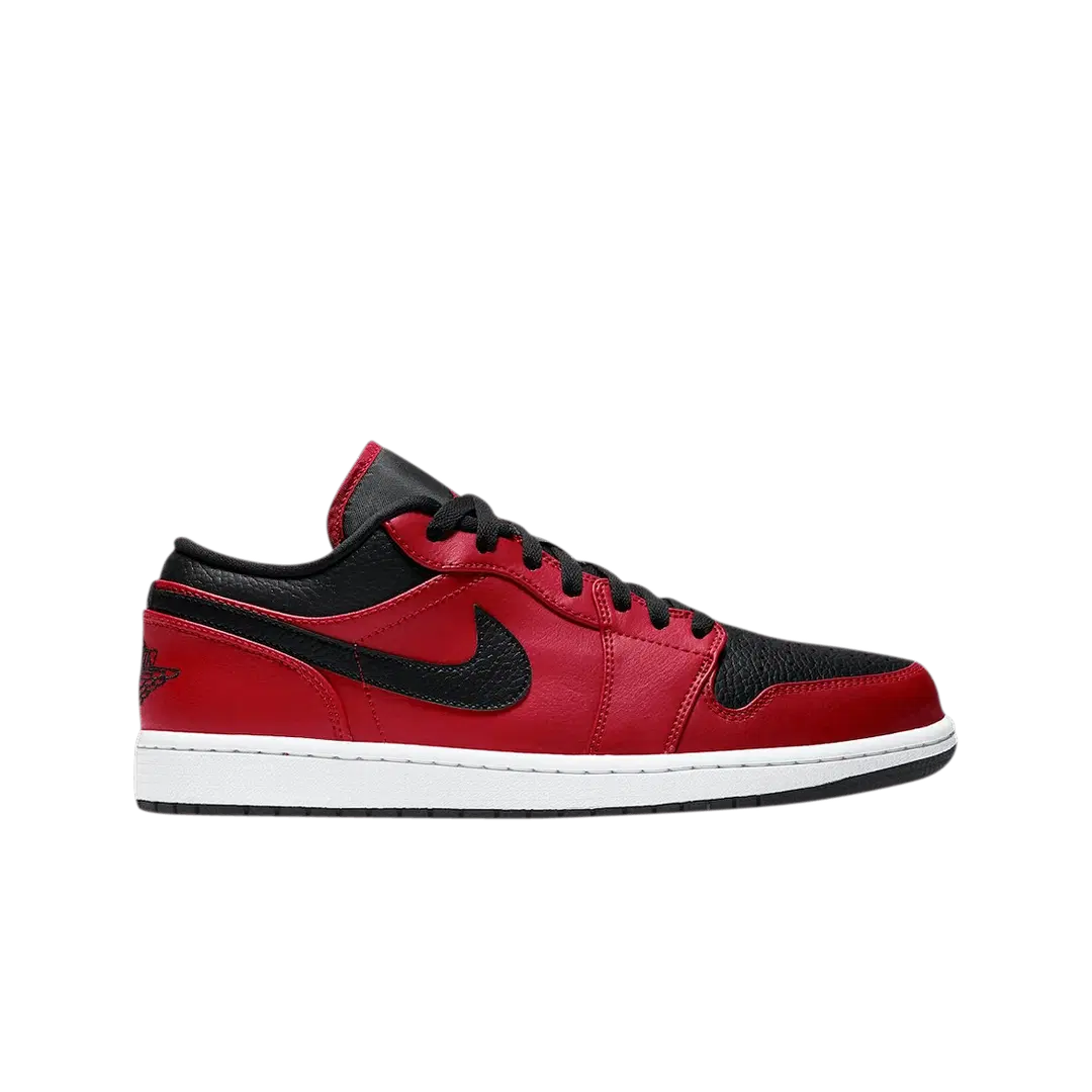 Jordan Jordan 1 Low Reverse Bred Pebbled Swoosh