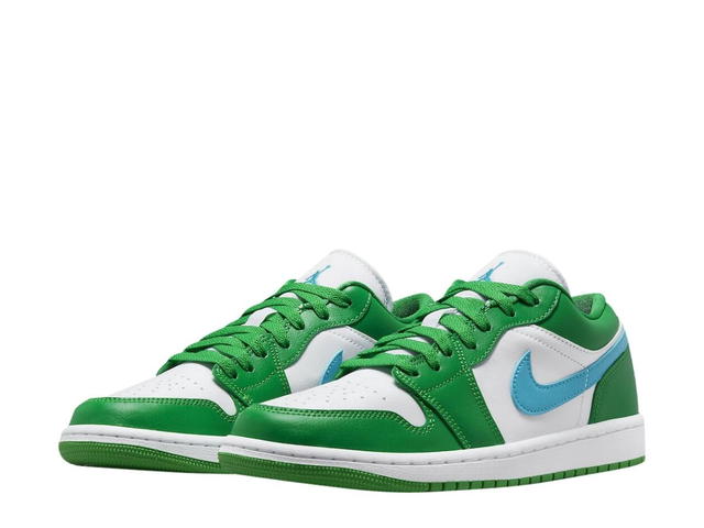 Jordan Jordan 1 Low Lucky Green Aquatone (Women's) - view 3