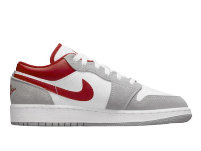 Jordan Jordan 1 Low SE Smoke Grey Gym Red (GS) - view 1