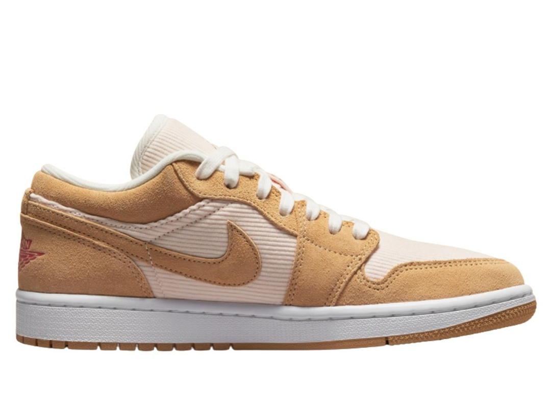 Jordan Jordan 1 Low SE Twine Orange Quartz Corduroy (W)