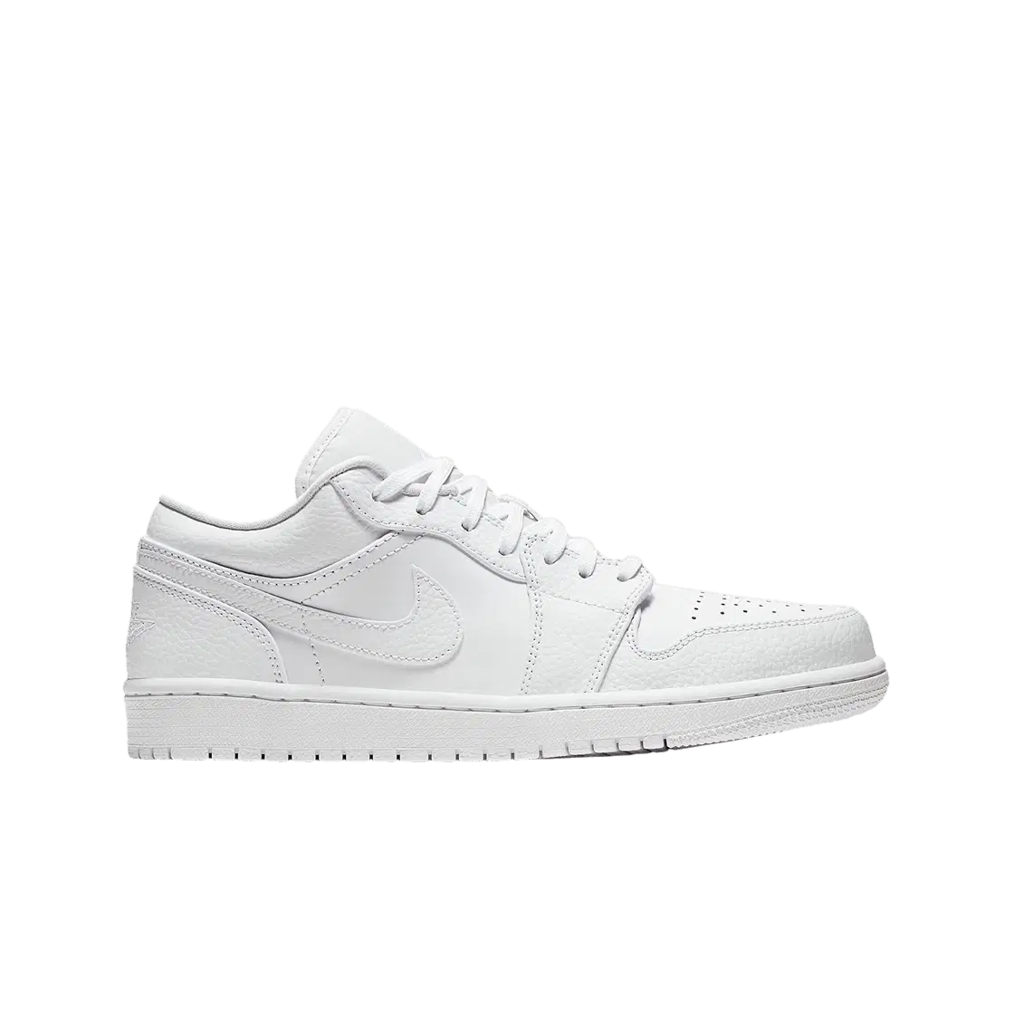 Jordan Jordan 1 Low Triple White Tumbled Leather