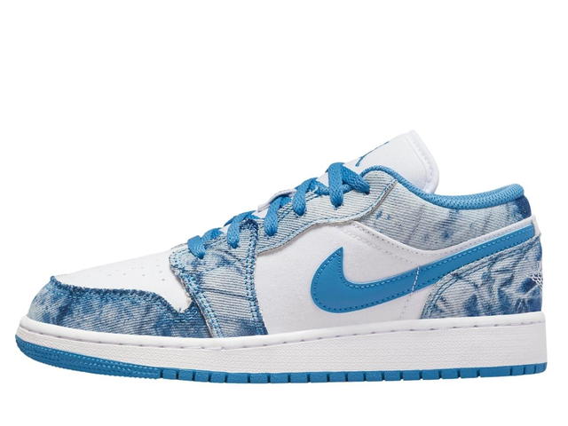Jordan Jordan 1 Low Washed Denim (GS) - view 2