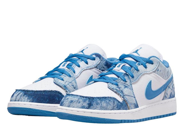 Jordan Jordan 1 Low Washed Denim (GS) - view 3