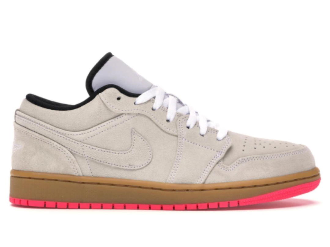 Jordan Jordan 1 Low White Gum Hyper Pink