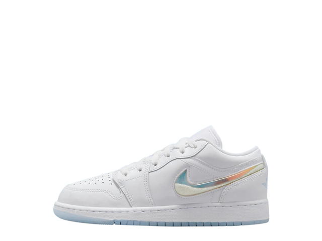 Jordan Jordan 1 Low White Iridescent Glitter(GS) - view 2