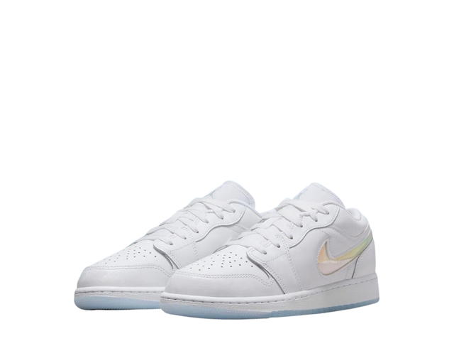 Jordan Jordan 1 Low White Iridescent Glitter(GS) - view 3