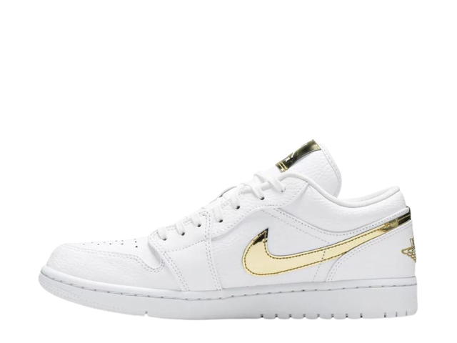Jordan Jordan 1 Low White Metallic Gold (Women's) - view 2