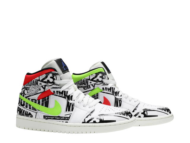 Jordan Jordan 1 Mid All Over Logos - view 3