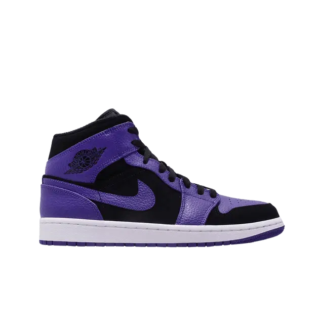 Jordan Jordan 1 Mid Black Dark Concord - view 2