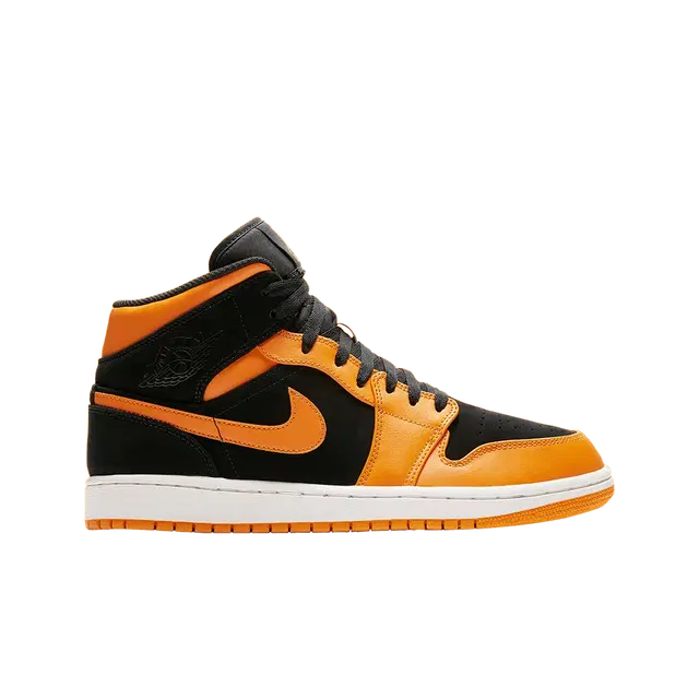 Jordan Jordan 1 Mid Black Orange Peel - view 2