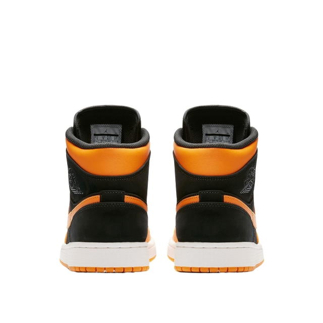 Jordan Jordan 1 Mid Black Orange Peel - view 3