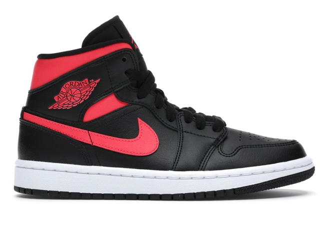 Jordan Jordan 1 Mid Black Siren Red (Women's) - view 1