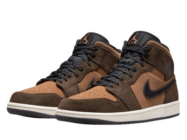 Jordan Jordan 1 Mid SE Dark Chocolate - view 3