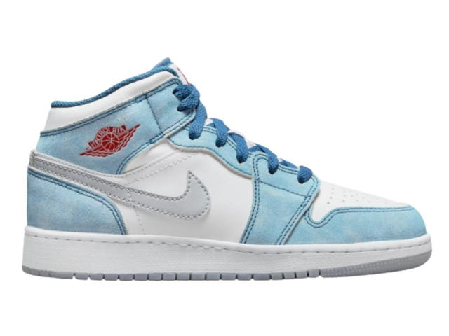 Jordan Jordan 1 Mid SE French Blue Light Steel (GS) - view 1